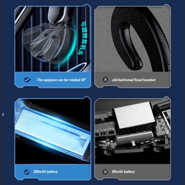 Unbranded Bone Conduction Headphones Bluetooth 5.2 Wireless Earbuds Sport Headset W/LED US