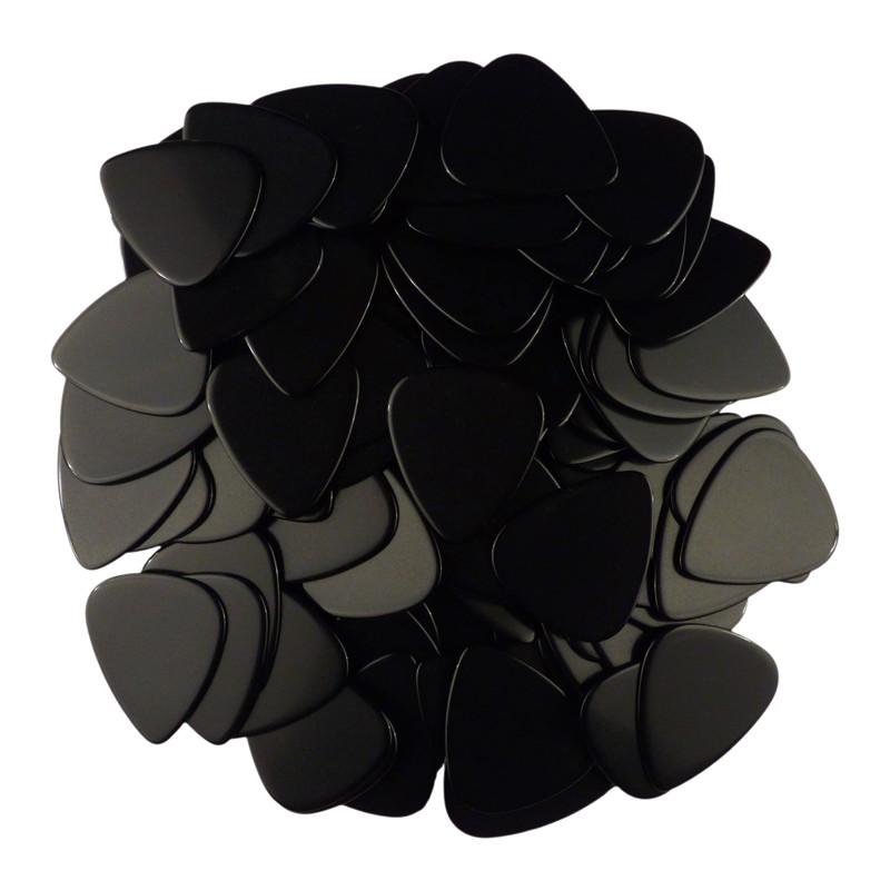 Celluloid Black Guitar Or Bass Pick - 0.96 mm Heavy