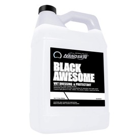 Nanoskin BLACK AWESOME Silicone-Free VRT Dressing Protectant 1 Gallon – Adjustable Like-New Finish to Vinyl, Rubber, Tire, Trim, Plastic, Interior & More | Safe for Cars, Trucks, Motorcycles, RVs