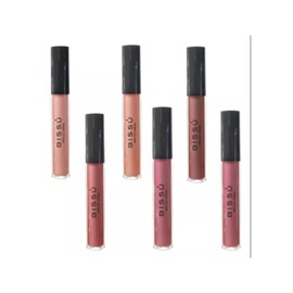 Kit/Set Brillo Labial Bissu Nueva Formula 6 pzas Tonos Nude