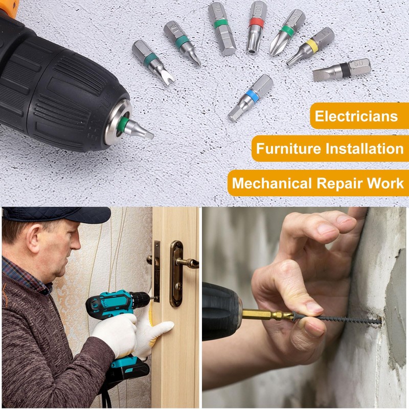 sourcing map 2pcs Hex Screwdriver Bit H3 1/4" Hex Shank