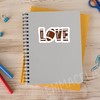 (3PCS) Love Football Stickers – Waterproof Vinyl Decals for Water