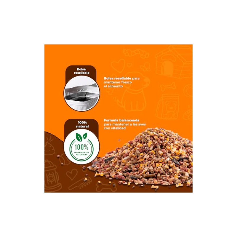 MEZCLA DE SEMILLAS P/CANARIOS Y FINCHES 500 G