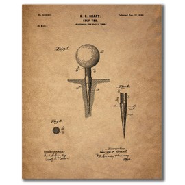 Golf Patent Wall Art Prints - Set of 6 Photo Prints