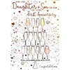 Daughter & Son-in-Law First Anniversary Card ~ 1st Wedding Anniversary