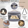 Dansydaisy Hat Box with Shoulder Strap & Multiple Handles, Foldable