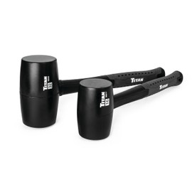 Titan 63220 2-Piece Rubber Mallet Set Includes 16oz and 32oz