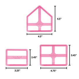 The Cookie Countess Cookie House - 3 Piece Cookie Cutter Set