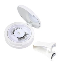 Magnetische Wimpern, Magnet Wimpern Ohne Eyeliner, 3D Fake Magnetic Lashes Natürlicher Look, Magnetic Eyelashes Set Mit Zange, Kein Kleber erforderlich Wimpern Magnetic(Schwarz)