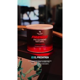 VALARA Firenox Red Punch - Pre-Entreno en Polvo 180 g - Suplemento Alimenticio Natural - Sabor Ponche - Beta Alanina - 30 Servicios - Gym, Entrenamiento