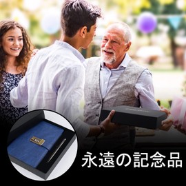 WEMATE Journal Keyed Notebook A5 with Pen and Gift Box PU Leather Diary 2024 Privacy Notebook, 240 Pages 15cmx22cm-Blue