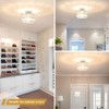 Lxybcce Crystal Ceiling Light Fixture, Modern Chrome Crystal Chandelier, Small
