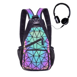 Sling Bag Geometric Luminous Backpacks Crossbody Bags for Men Women Outdoor Cycling Hiking Travel