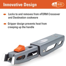 GSI Outdoors nForm Pot Gripper Grey, 5.8 inch (collapses to 3.5 inch)