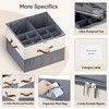 MSTONAL Shoe Organizer for Closet, 2 Pack Shoe Storage Containers