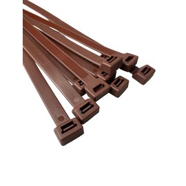On1shelf® Cable Ties, 650mm x 12.0mm, 65cm, Premium Cable Ties, Strong and Long Nylon Cable Ties (10, Brown)