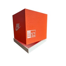 Antho3D Shoebox-Style Planter Pot (Orange and White) Indoor Outdoor Usage