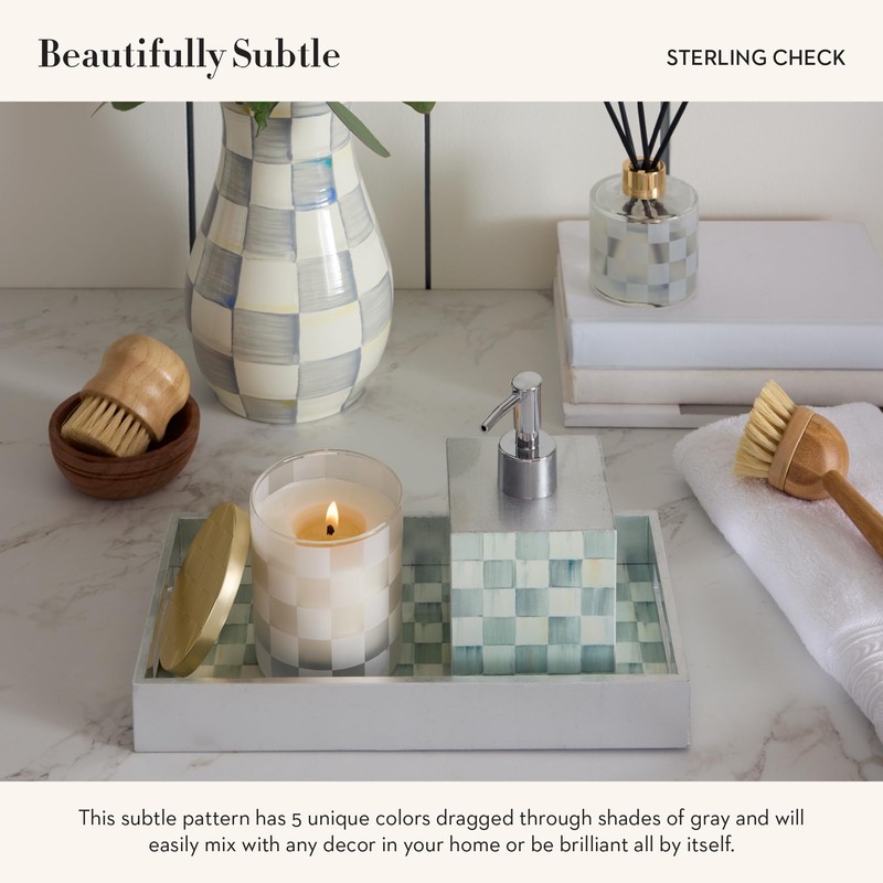 MACKENZIE-CHILDS Lacquer Soap Pump Dispenser, Decorative Liquid-Soap Dispenser for Bathroom