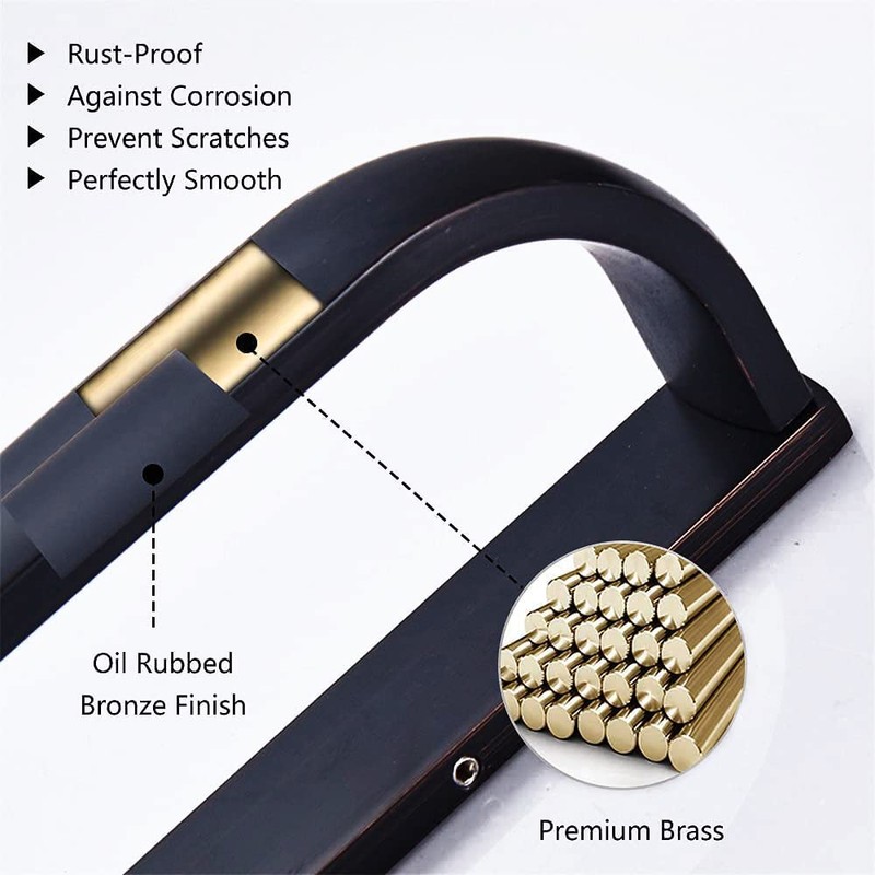 WINCASE Bronze Toilet Paper Holder, Oil Rubbed Paper Roll Holder,