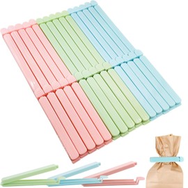 qingmeng Pack of 30 Sealing Clips for Bags, 15 cm 12 cm Bag Clips, Colourful, Sealing Clips Bag Clips, Large, Clips Clips Clips for Bags Sealing Bag Clips Kitchen Fresh