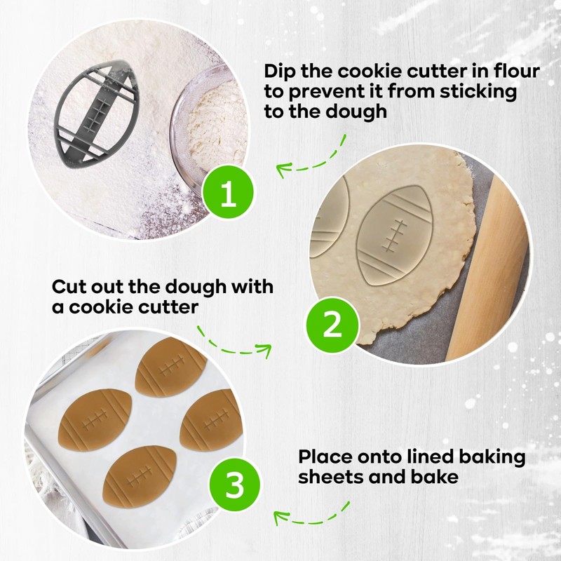 MOOSE GOODS Moose Goods Football Cookie Cutter Set of 2