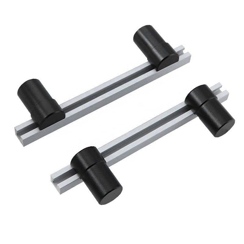 CENPEK 20mm Adjustable Limit Tenon Hole Baffle,Aluminum Alloy Positioning Planing