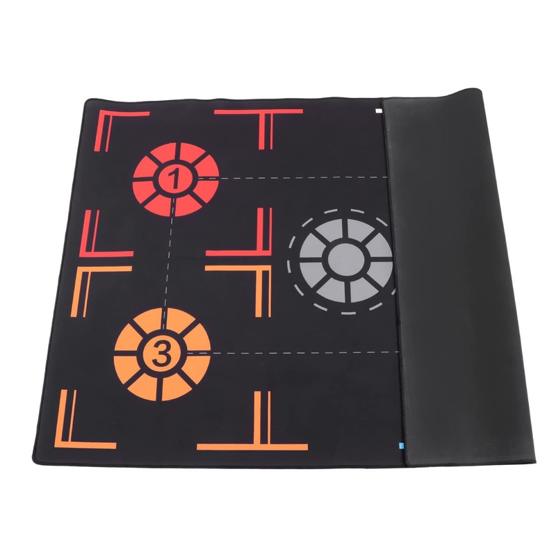 EIMSOAH Black Rubber Basketball Training Mat, Mute Point Reminder for