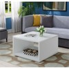 Convenience Concepts Northfield Admiral Square Coffee Table, White