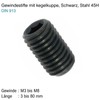 Grub Screws / Grub Screws M3 x 3 mm Black