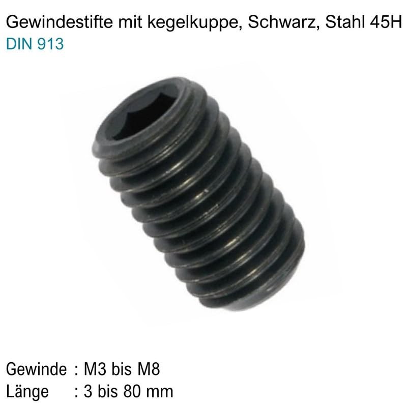 Grub Screws / Grub Screws M3 x 3 mm Black