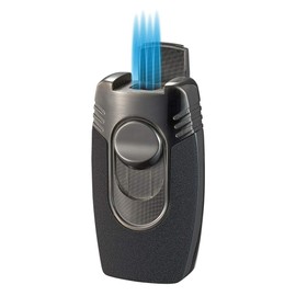 Visol Quadflow Butane Torch Quad Flame Refillable Gas Table Lighter (Shipped Without Butane)