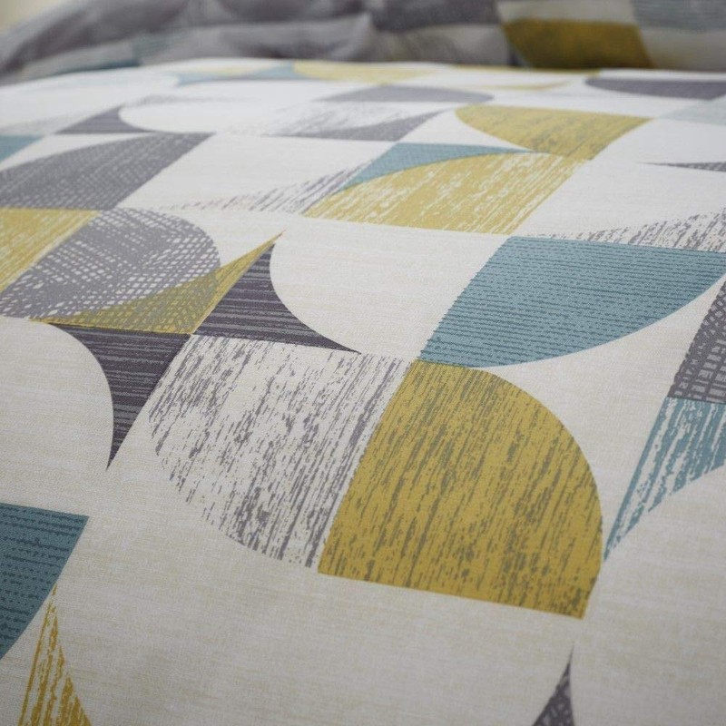 Catherine Lansfield Retro Circles Reversible Single Duvet Cover Set with