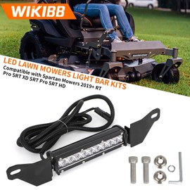 WIKIBB LED Lawn Mowers Light Bar Kits Compatible with Spartan Mowers 2019+ RT Pro SRT XD SRT Pro SRT HD, Lighting Kit for Spartan Mowers 486-0042-00 LED Headlight with Adjustable Bracket