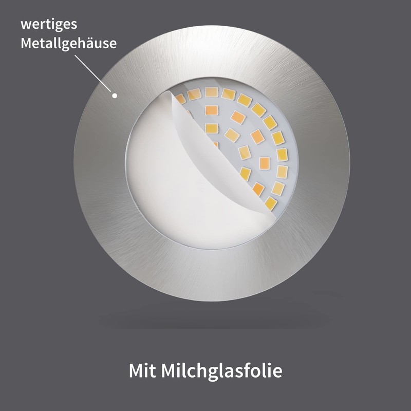 LED Spot Stainless Steel Set of 3