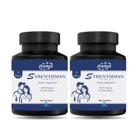 PURITEO PURITEO Strenthman Tablet | 100% Vegetarian Formulation | 100% Natural | No Side Effect (60, Tablets, Pack-2)