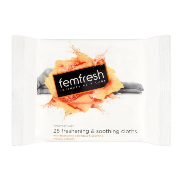 Femfresh Freshening & Soothing Cloths, 25 Wipes