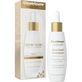 Cicatricure Gold Lift Serum Facial con Péptidos de Oro, Calcio y Silicio | Efecto Tensor y Antiedad en 2 Semanas | Reduce Arrugas, Mejora Elasticidad y Firmeza | 27 ml