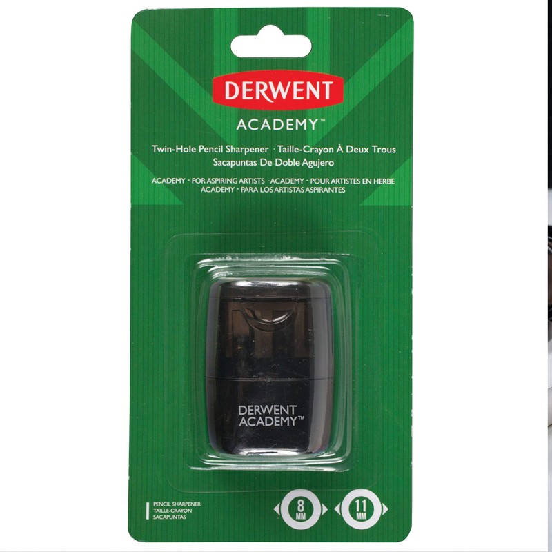 Derwent Academy Pencil Sharpener, Twin-Hole (98228)