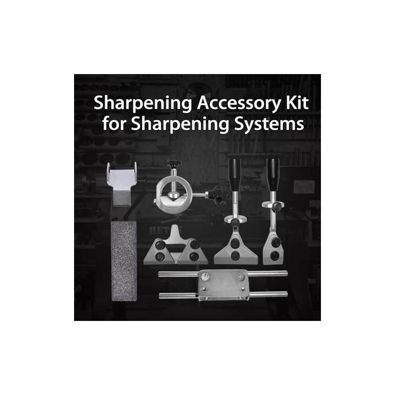 Sharpening Accessory Kit for 10-Inch Sharpening Systems，Long/Short Knife Jig、Scissor Jig、Axe