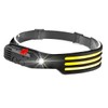 Headlamp Rechargeable Forehead Head Light LED Light Flashlight,3 Strips of