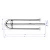 LAG Burner tube 1 flame or left or right gas