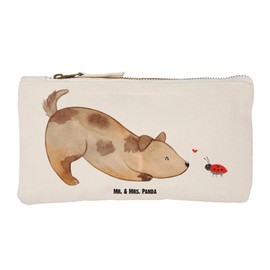 Parent New Mr. & Mrs. Panda L Makeup Bag Dog Ladybird, White, Hand drawn