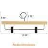 TOPIA HANGER Pants Hangers 10 Pack, Wooden Clothes Hangers with