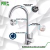 Prez Grifo Mezcladora Monomando Fregadero Inoxidable Sp-10020
