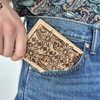 DANIEL'S ARTPLANET Western Leather Cowboy Wallet for Men Floral Rodeo