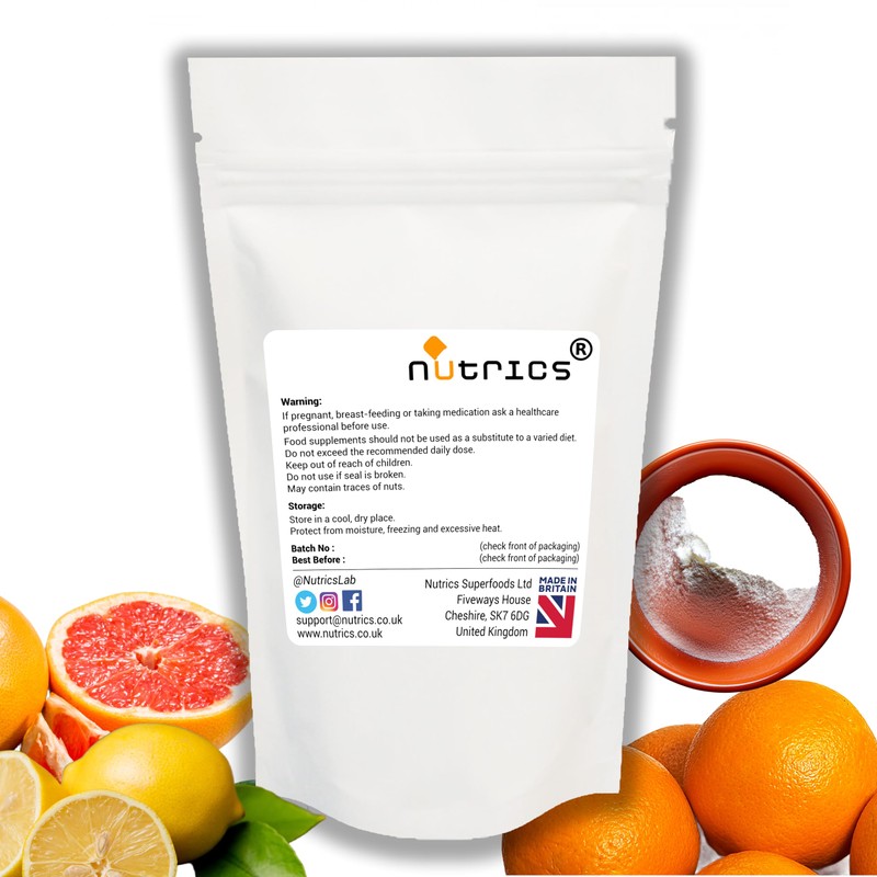 Nutrics® 75g Vitamin C 100% Pure L ASCORBIC Acid -