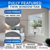 Comfort Zone Living Comfort 9" Smart Wi-Fi Reversible Twin Window