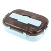 Stainless Steel Lunch Box Food Grade Safe 4 Compartments Portable