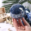 DomeStar 3PCS Decorative Balls, Mosaic Glass Orbs Centerpiece Balls 4inch