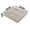ETREXONLINE Wall Shelf Wood Colour Oak Grey Matt 25 x